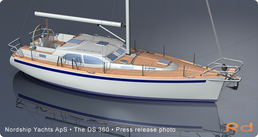 Nordship yachts, dansk design, transportdesigner, 3d modellering, lystsejlere, roug sejler