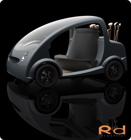 automotive design, roug design, golfing design, golfcart, golf cart design, cool golf cart